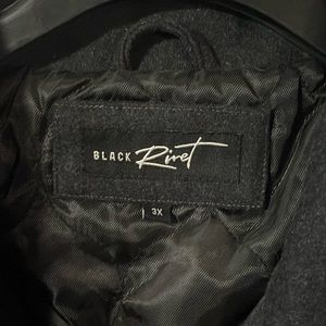 New black rivet coat